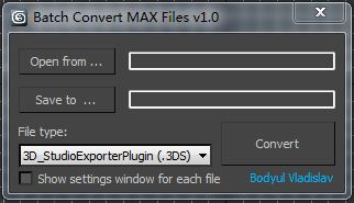 Batch Convert MAX Files
