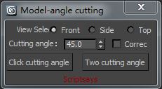 Model-angle cutting